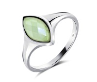 Prehnite Silver Rings NSR-2327